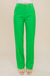 Love Tree Women's High Waist Straight Pants - Flattering, Comfortable & Versatile Wardrobe Essential